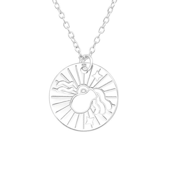 Martin Pere Jewelry - Sterling Silver Aquarius Laser Cut Necklace